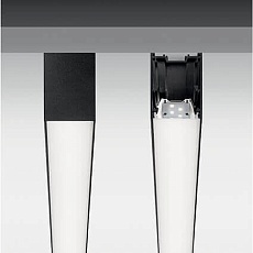 Подвесной светодиодный светильник Ideal Lux Fluo Wide 1800 3000K Bk 192567 3