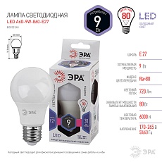 Лампа светодиодная ЭРА E27 9W 6500K матовая A60-9W-860-E27 Б0032248 3