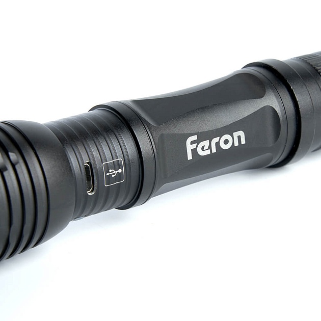 Ручной светодиодный фонарь Feron TH2401 аккумуляторный 145х40 250 лм 41683 фото 6