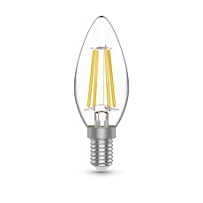Лампа светодиодная филаментная Gauss E14 4,5W 2700К прозрачная 1031115 5