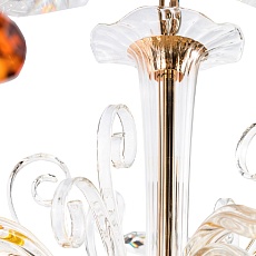 Подвесная люстра Crystal Lux Catarina SP8 V2 Gold/Transparent-Cognac 2