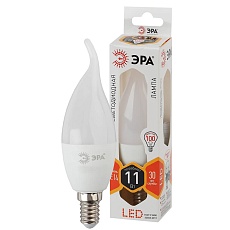 Лампа светодиодная ЭРА E14 11W 2700K матовая LED BXS-11W-827-E14 Б0032992 1