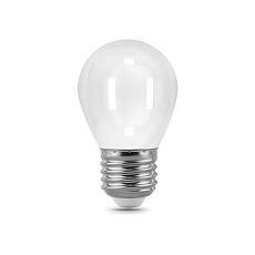 Лампа светодиодная филаментная Gauss E27 5W 4100К матовая 105202205 4