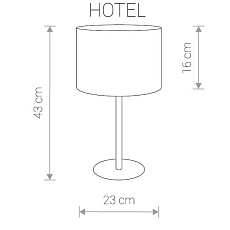 Настольная лампа Nowodvorski Hotel 9301 1