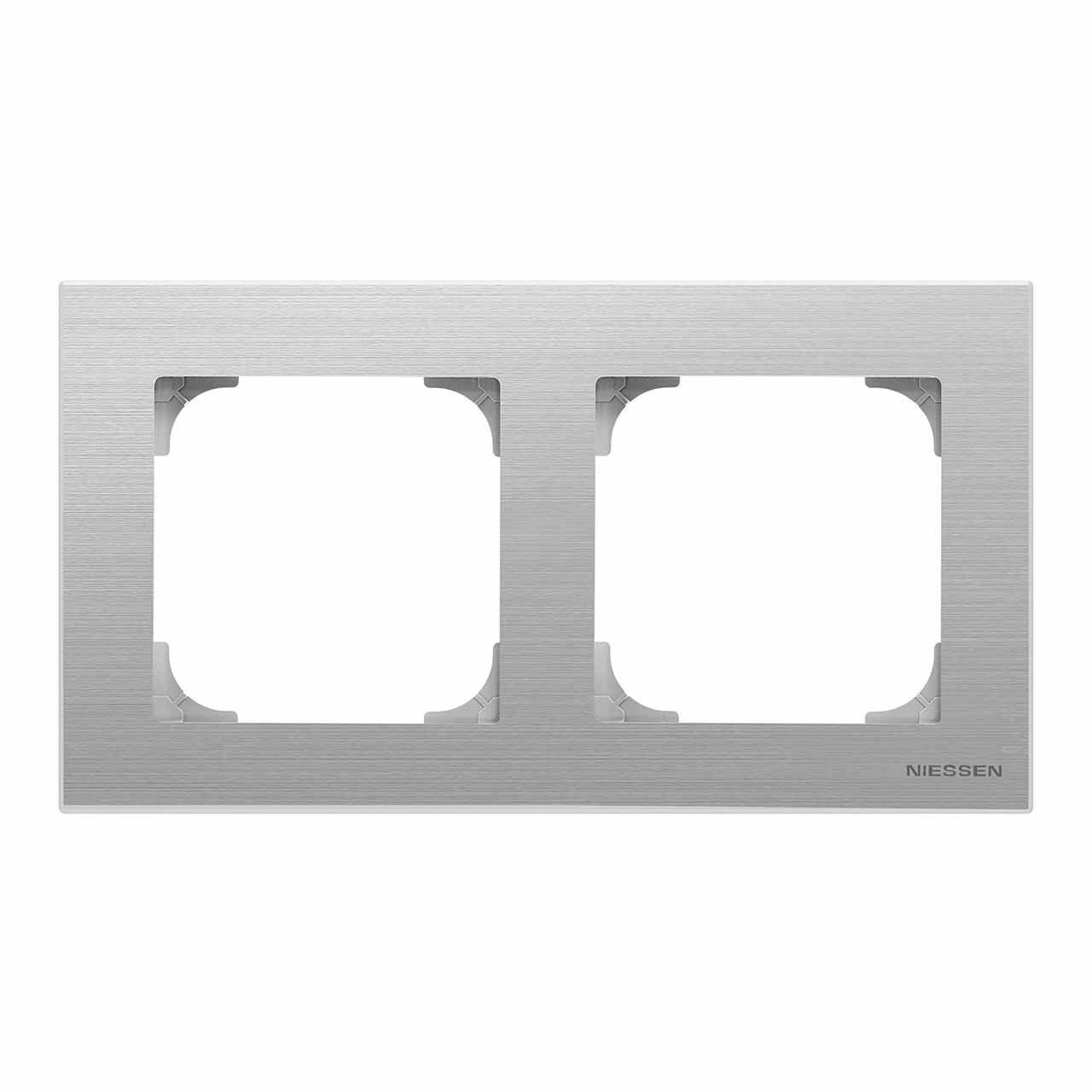 

Рамка ABB, Сталь, 2CLA857200A1401 Sky