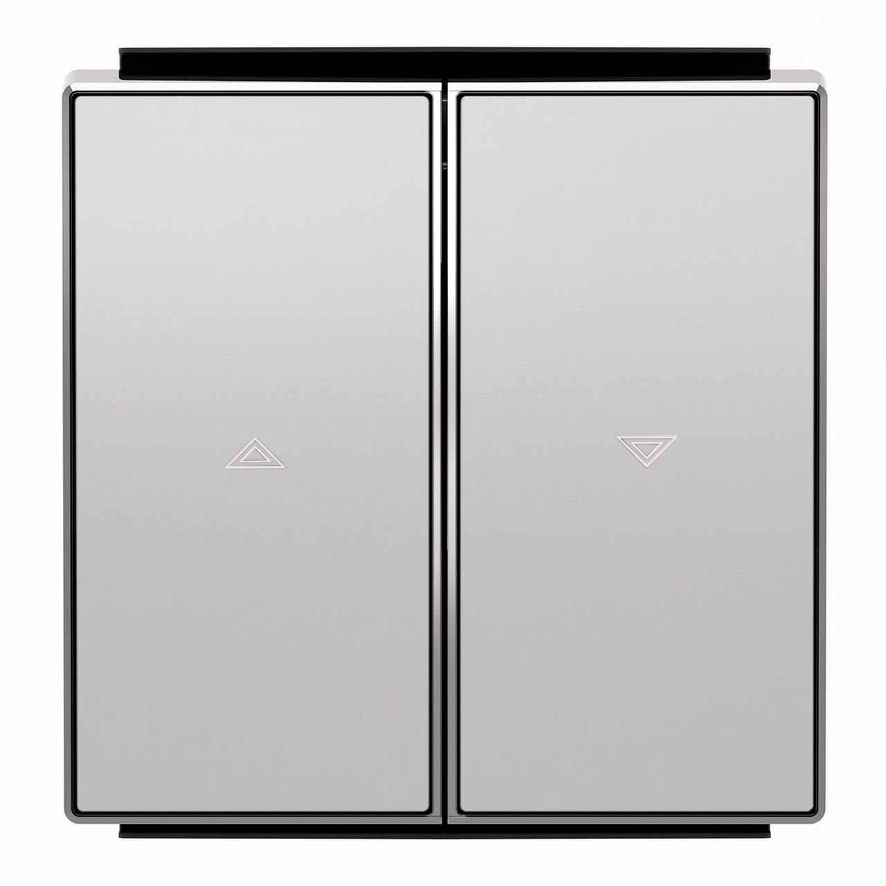 

Лицевая панель ABB Sky выключателя жалюзи серебристый алюминий 2CLA854400A1301
