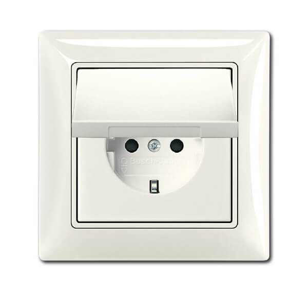

Розетка ABB Basic55 Schuko с/з 16A 250V IP44 с крышкой безвинтовой зажим chalet-белый 2CKA002018A1503