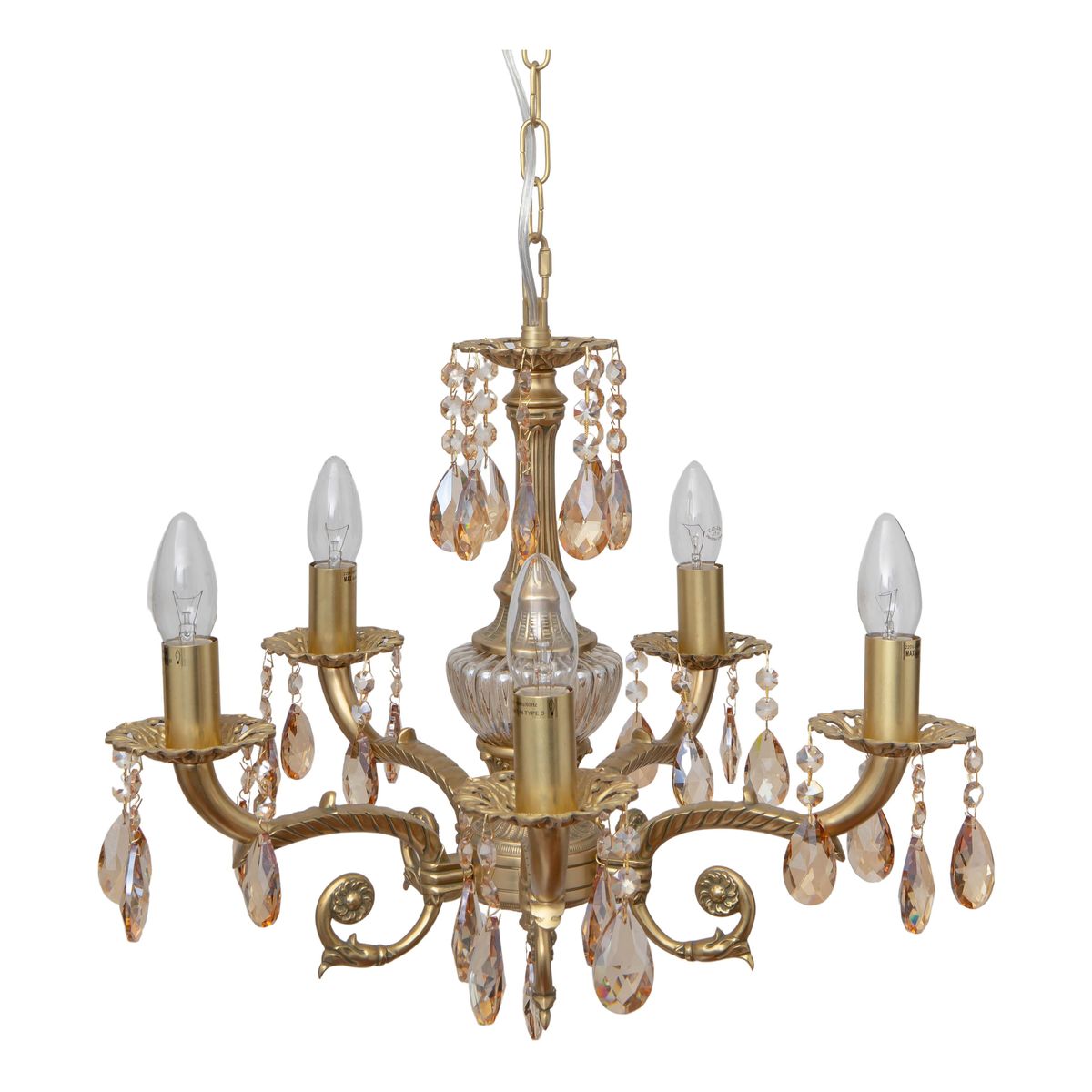 

Подвесная люстра Abrasax Sylvia L.8110-5YB, Латунь, L.8110-5YB Sylvia