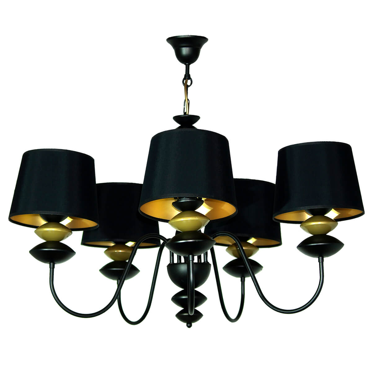 

Подвесная люстра Adilux Kaalina Art 3854, Черный, 3854 Kalina Art