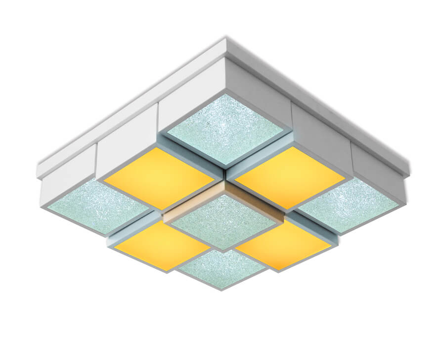 

Светильник Ambrella light, Белый, FS1540 WH/SD 108W D540*540 Orbital Crystal Sand