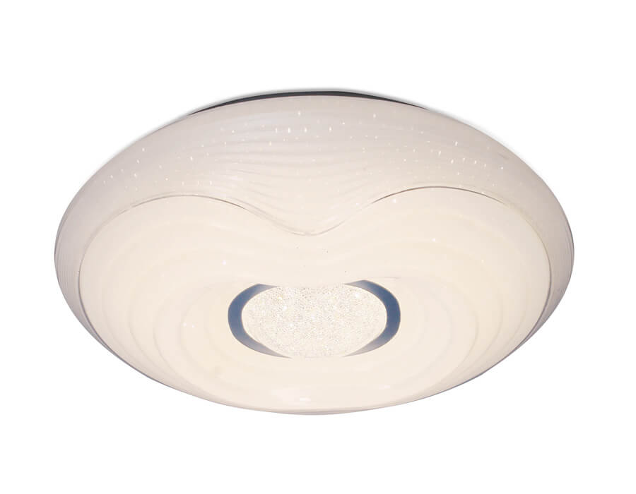 

Потолочный светодиодный светильник Ambrella light Orbital Crystal Sand FS1234 WH 48W D390