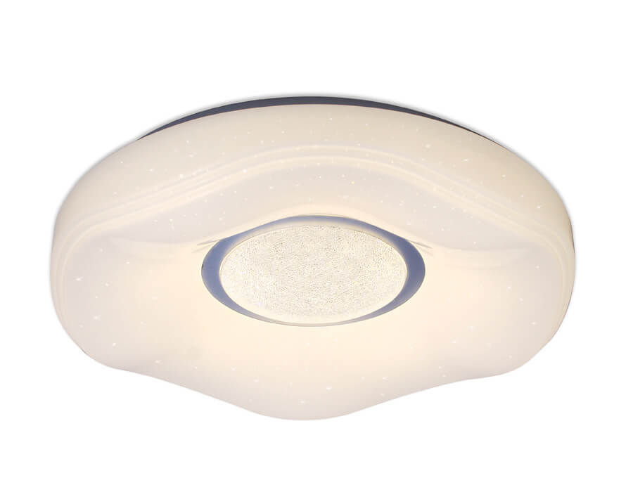 

Светильник Ambrella light, Белый, FS1236 WH 48W D390 Orbital Crystal Sand