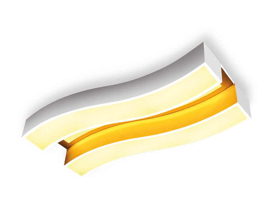 

Потолочный светодиодный светильник Ambrella light Orbital Parrus FP2422 WH 60W+24W D690*300