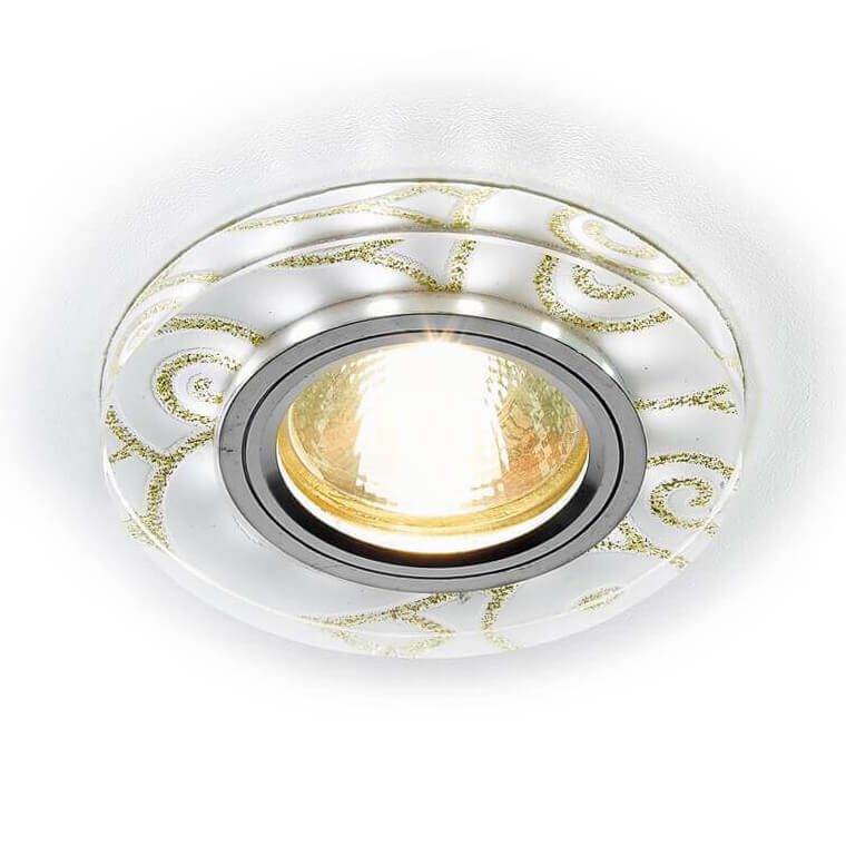 

Встраиваемый светодиодный светильник Ambrella light Led S231 WH/G, Белый, S231 WH/G Led