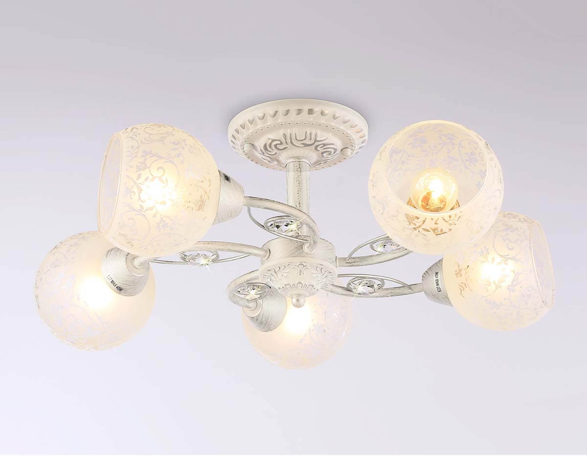 

Потолочная люстра Ambrella light Traditional TR3062, Белый, TR3062 Traditional