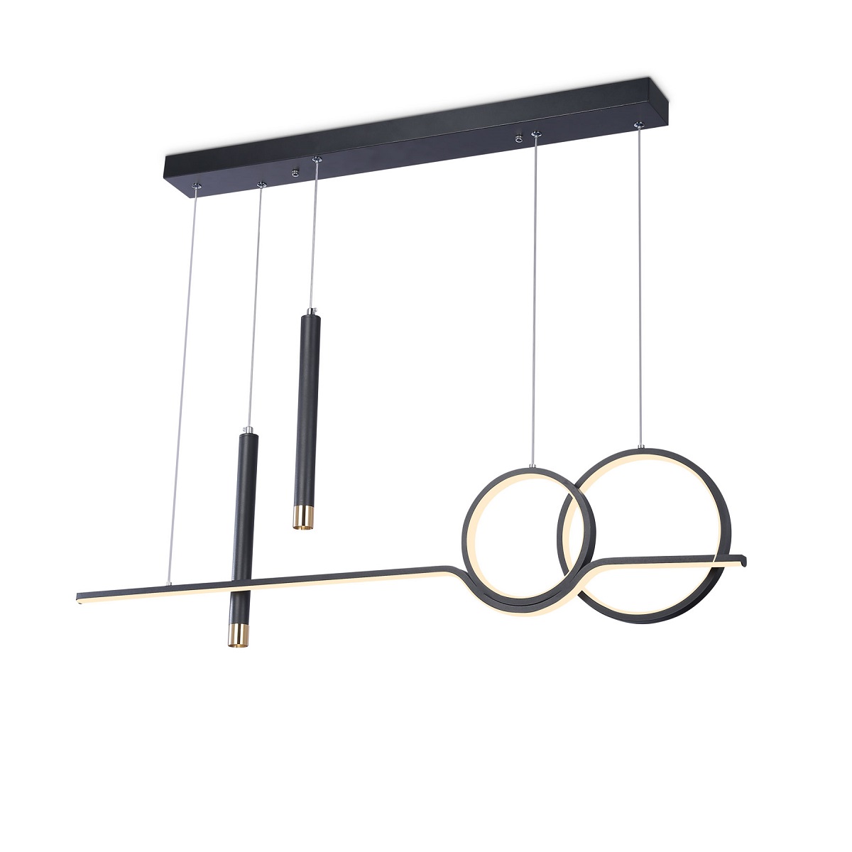 

Подвесная светодиодная люстра Ambrella light Comfort LineTech FL5394, Черный, FL5394 Comfort Line