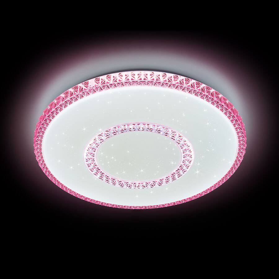 

Потолочный светодиодный светильник Ambrella light Orbital Crystal F99 PI 96W D500