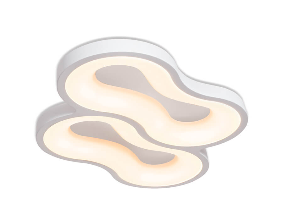 

Светильник Ambrella light, Белый, FG2112 WH 96W D400*280 Orbital Granule
