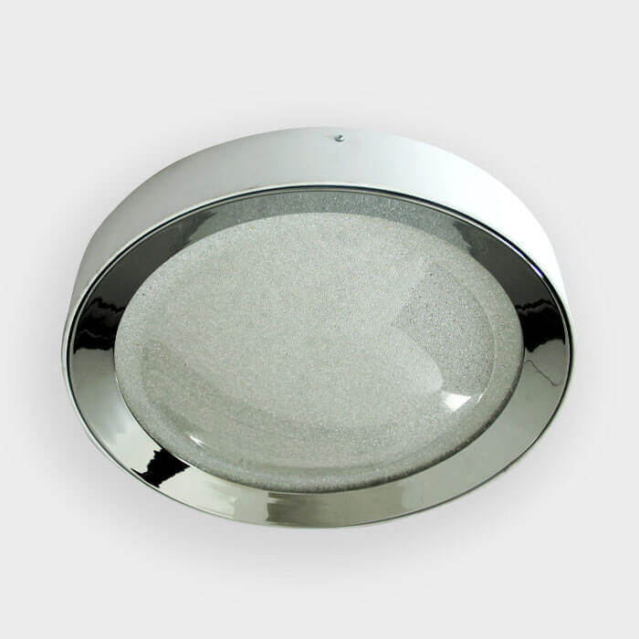 

Потолочный светодиодный светильник Ambrella light Orbital Crystal Sand FS1212 WH/CH 64W+23W D500