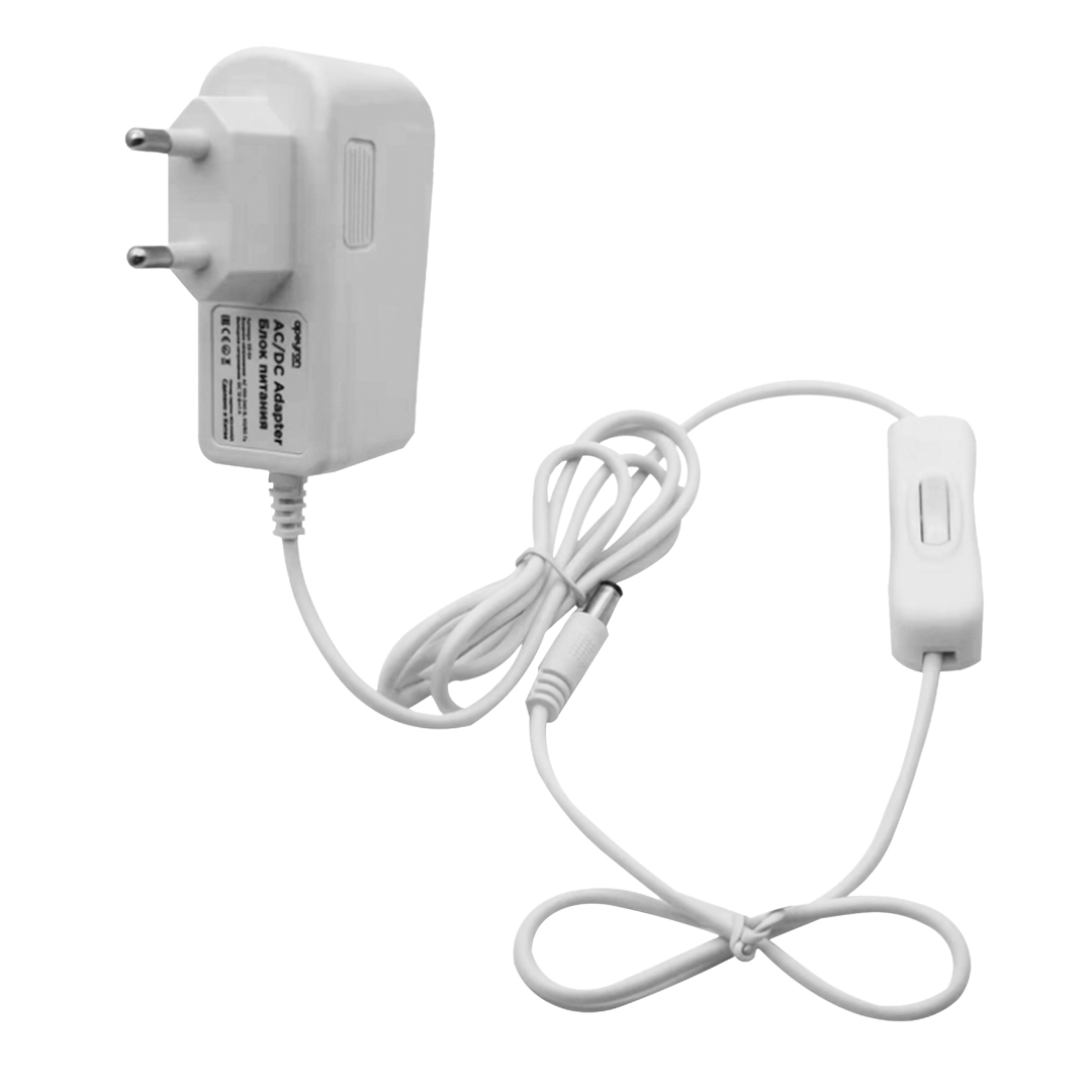 

Блок питания Apeyron 12V 6W IP44 0,5A 03-16, Белый, 03-16