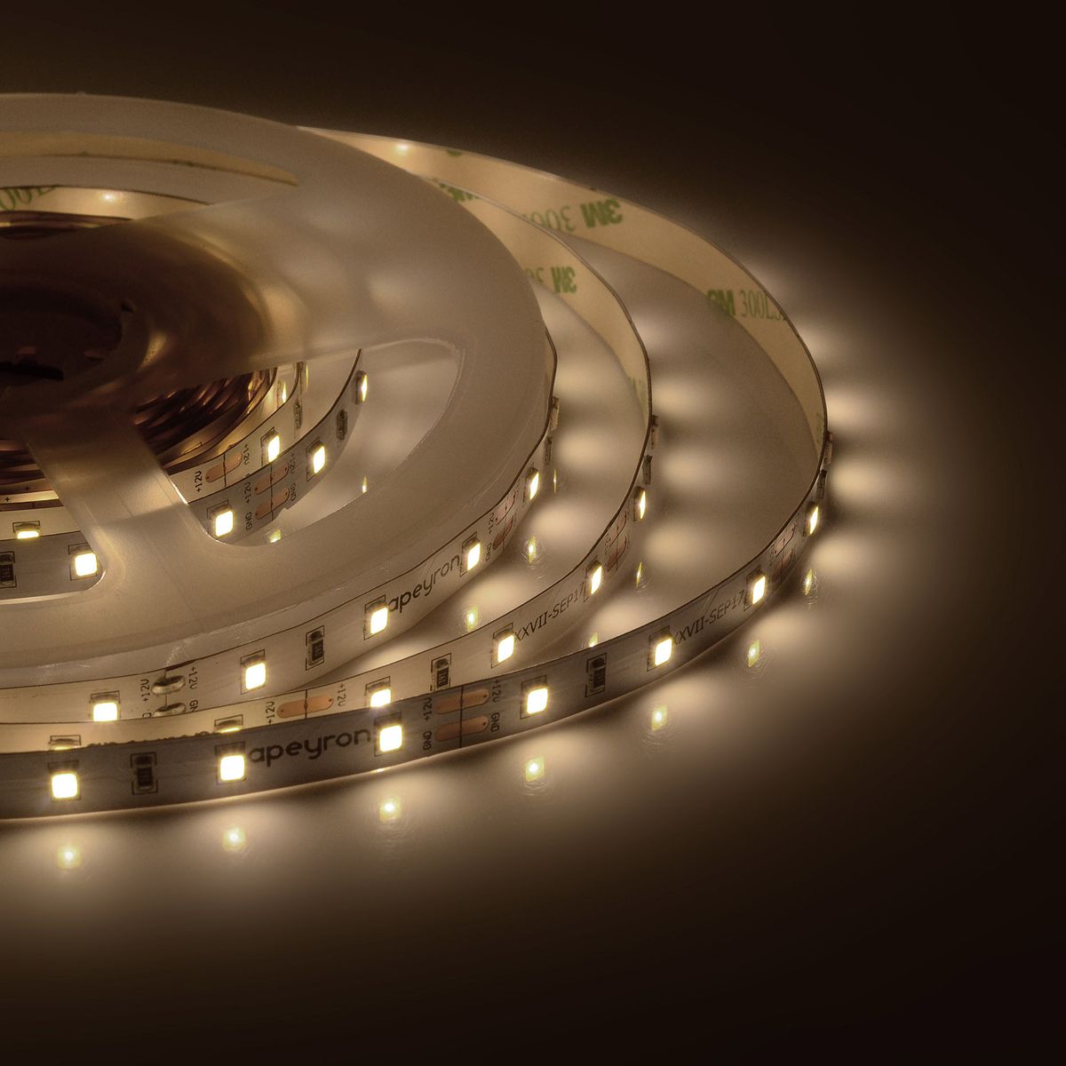 

Светодиодная лента Apeyron 4,8W/m 60LED/m 2835SMD теплый белый 5M 00-403, 00-403