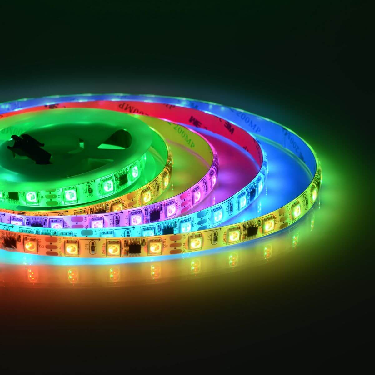 

Светодиодная влагозащищенная лента Apeyron 14,4W/m 60Led/m 5050SMD разноцветная 2M 84ЦЛ, Белый, 84ЦЛ