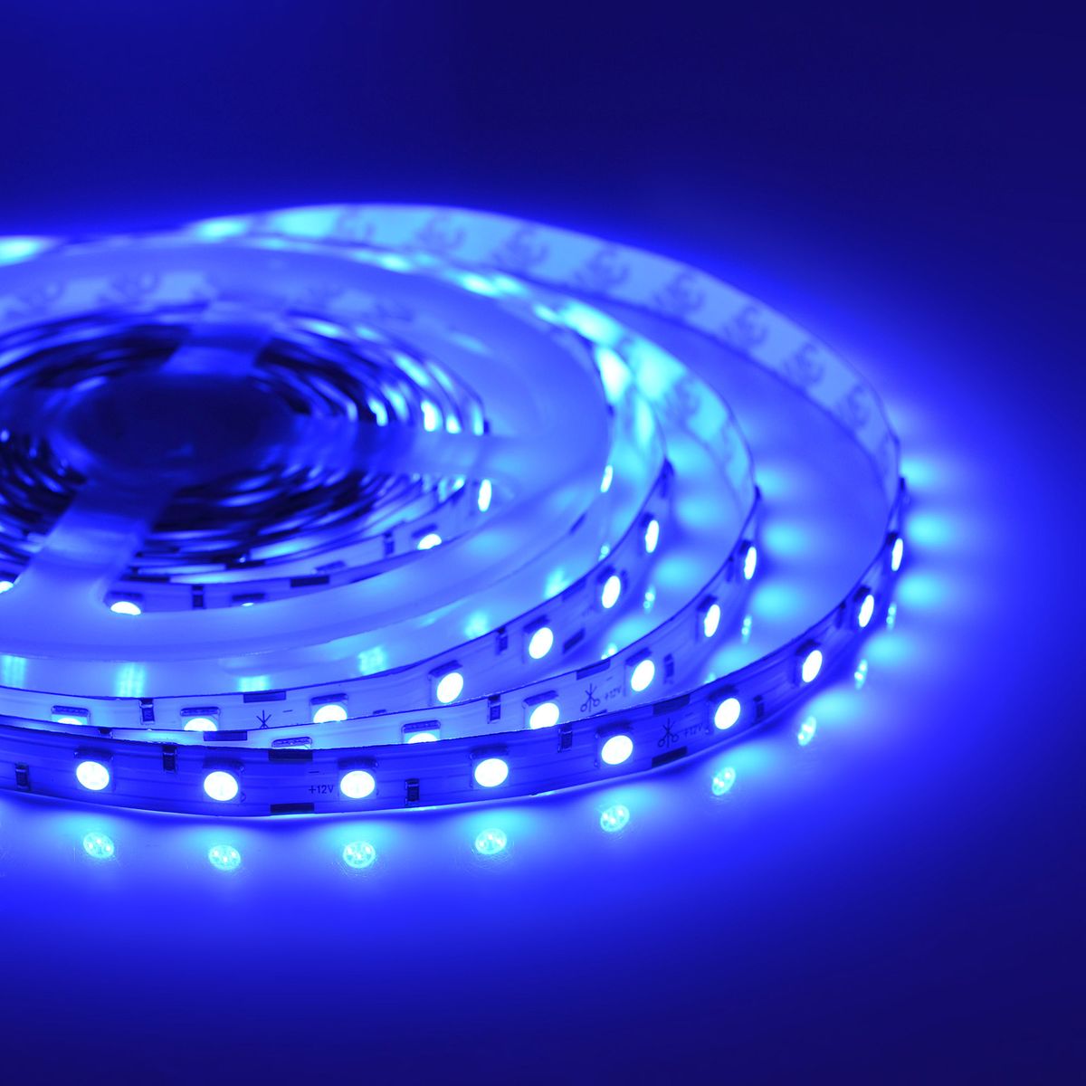 

Светодиодная лента Apeyron 14,4W/m 60LED/m 5050SMD синий 5M 50BL, Белый, 50BL