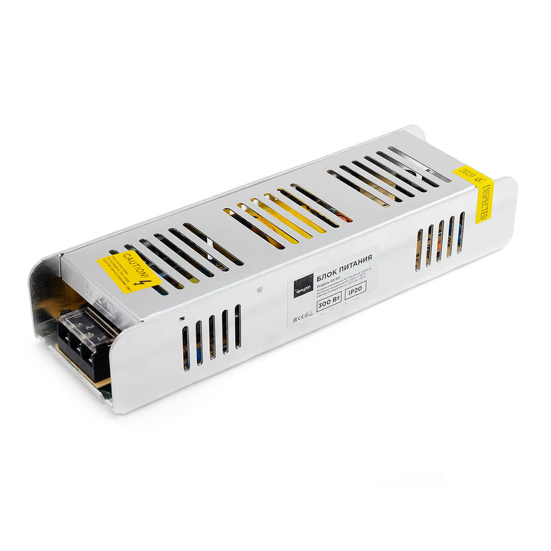 

Блок питания Apeyron 24V 300W IP20 12,5A 03-101, Серебро, 03-101