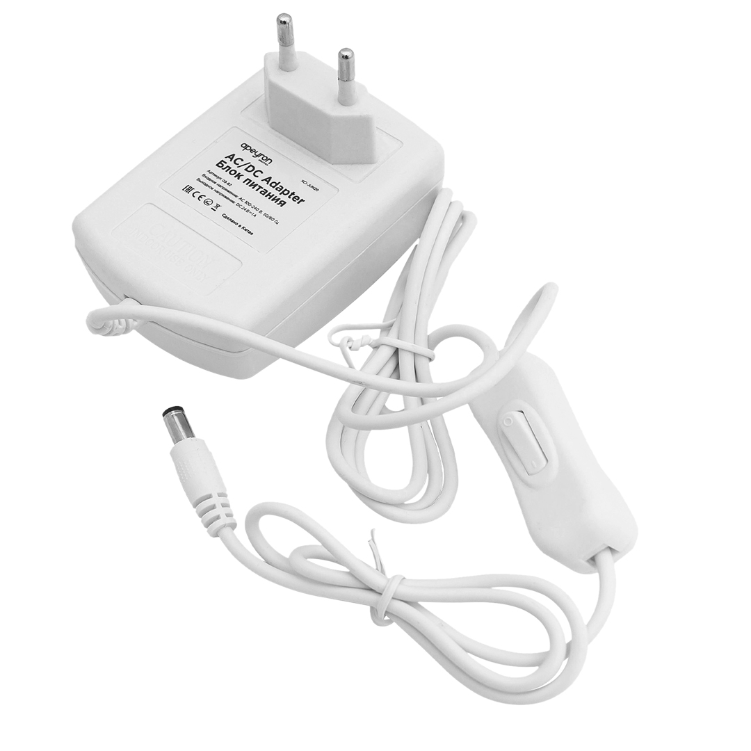 

Блок питания Apeyron 24V 24W IP44 1A 03-82, Белый, 03-82