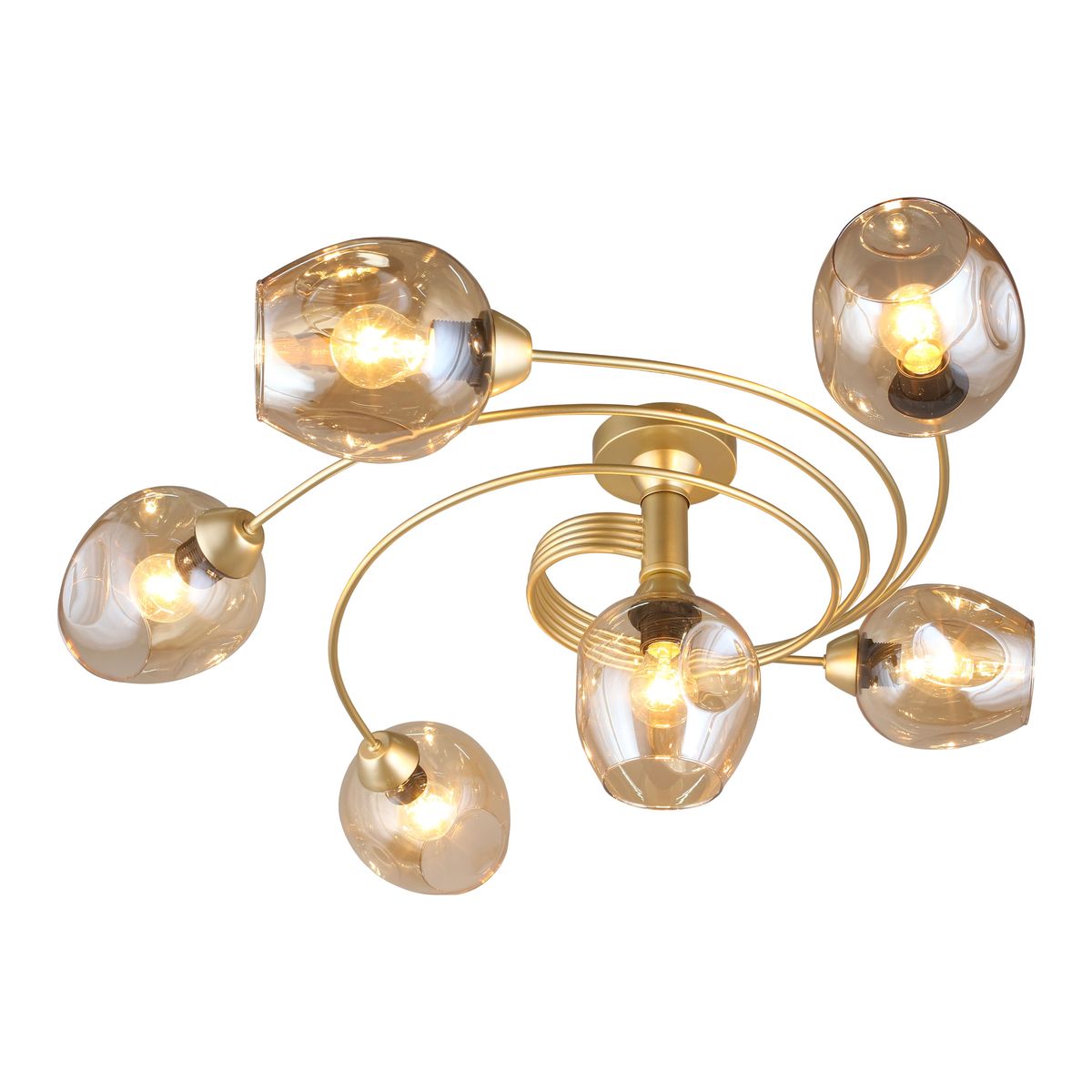 

Потолочная люстра Aployt Flor APL.611.07.06, Янтарный, APL.611.07.06 Flor