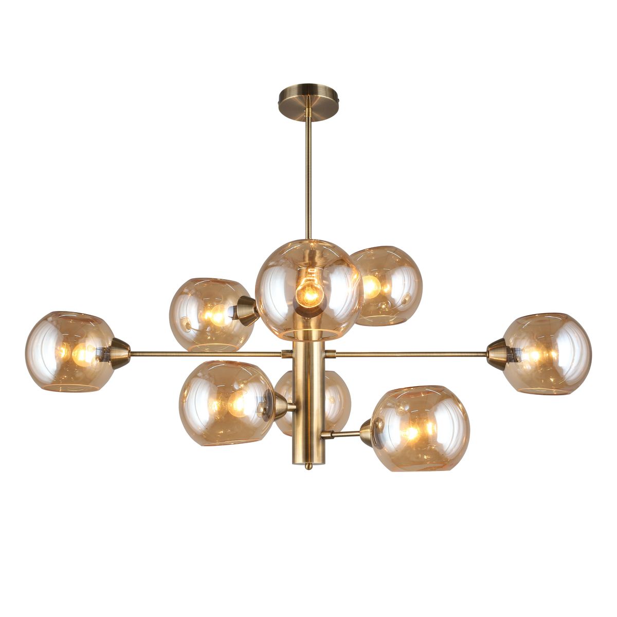 

Подвесная люстра Aployt Ameli APL.904.17.08, Янтарный, APL.904.17.08 Ameli