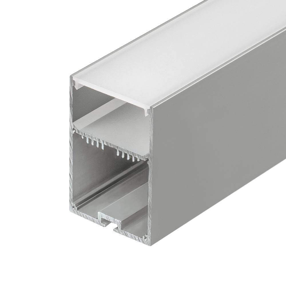 

Профиль с рассеивателем Arlight SL-LINE-4970-2500 ANOD+OPAL 020466, Серый, 020466