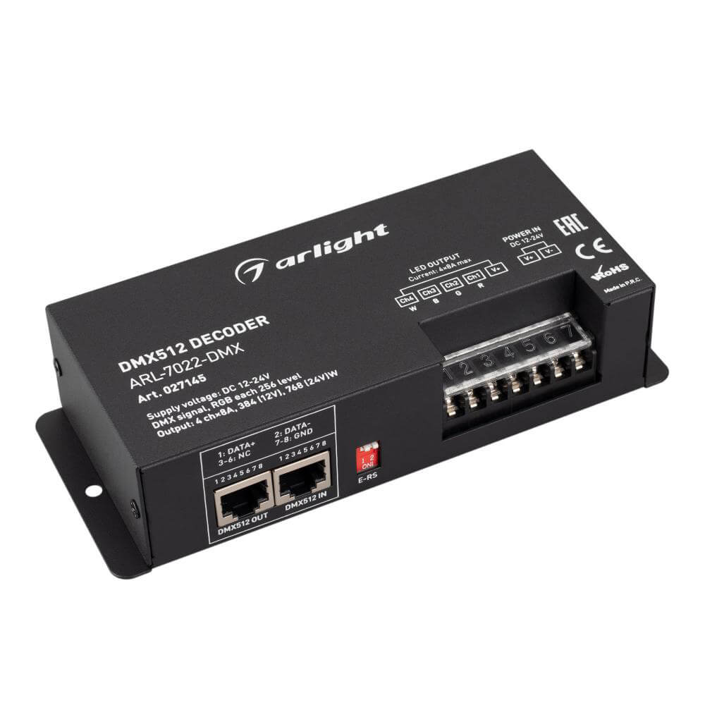 

Декодер Arlight ARL-7022-DMX 027145, Черный, 027145
