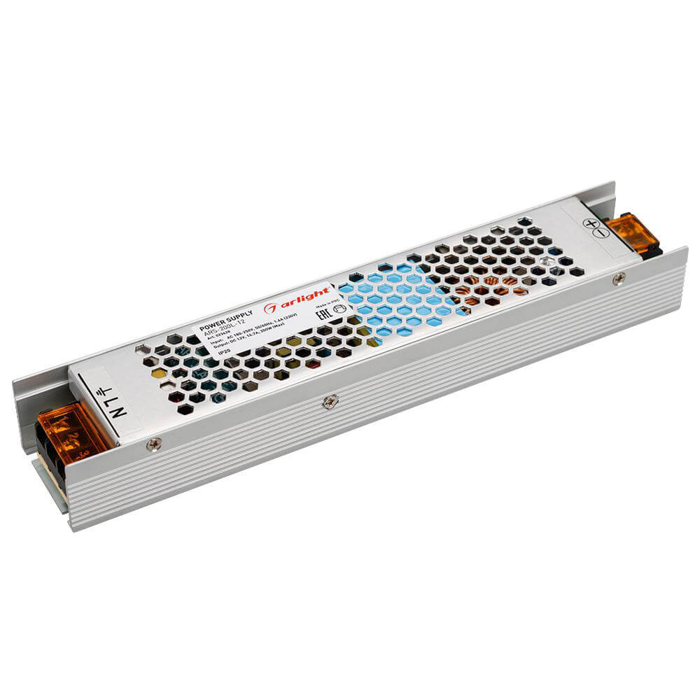 

Блок питания Arlight ARS-200L-12 12V 200W IP20 16.7A 023628, Серый, 023628 ARS