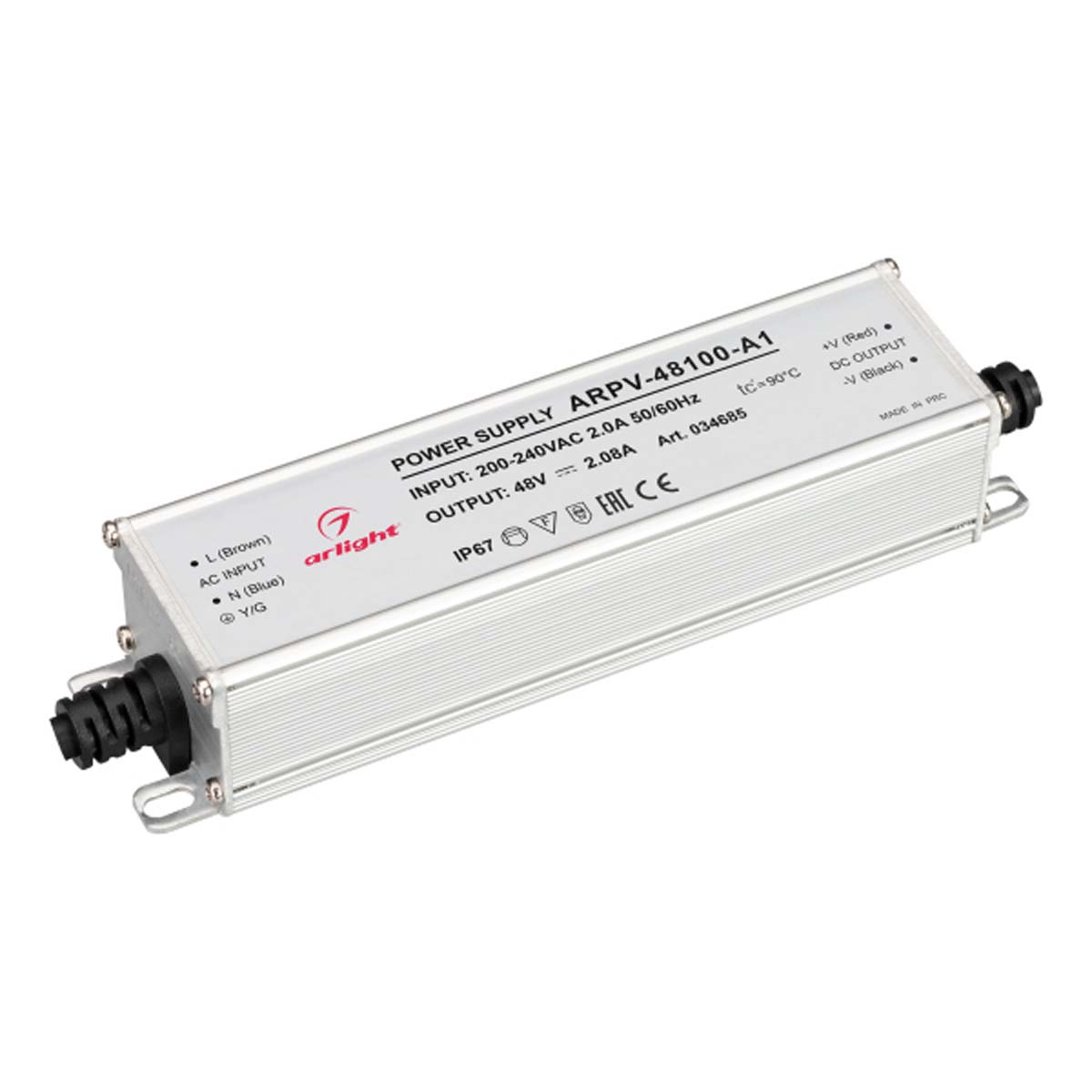 

Блок питания Arlight ARPV-48100-A1 48V 100W IP67 034685, Серый, 034685 ARPV