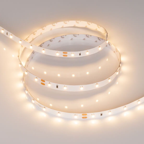 

Светодиодная лента Arlight 4,8W/m 60LED/m 2835SMD теплый белый 50M 024584(2), 024584(2) RT открытая