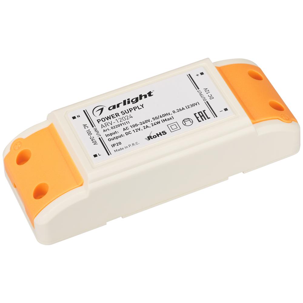 

Блок питания Arlight ARV-12024 12V 24W IP20 2A 022091(1), Белый, 022091(1) ARV