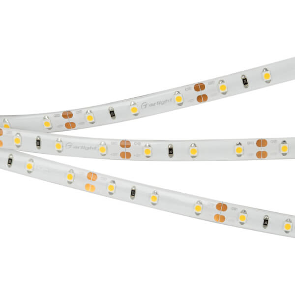 

Светодиодная влагозащищенная лента Arlight 4,8W/m 60LED/m 2835SMD теплый белый 5M 014795(2), 014795(2) RT открытая