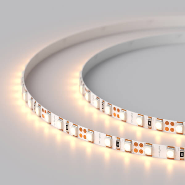 

Светодиодная лента Arlight 9,6W/m 120LED/m 2835SMD теплый белый 5M 018101(2), 018101(2) RT открытая