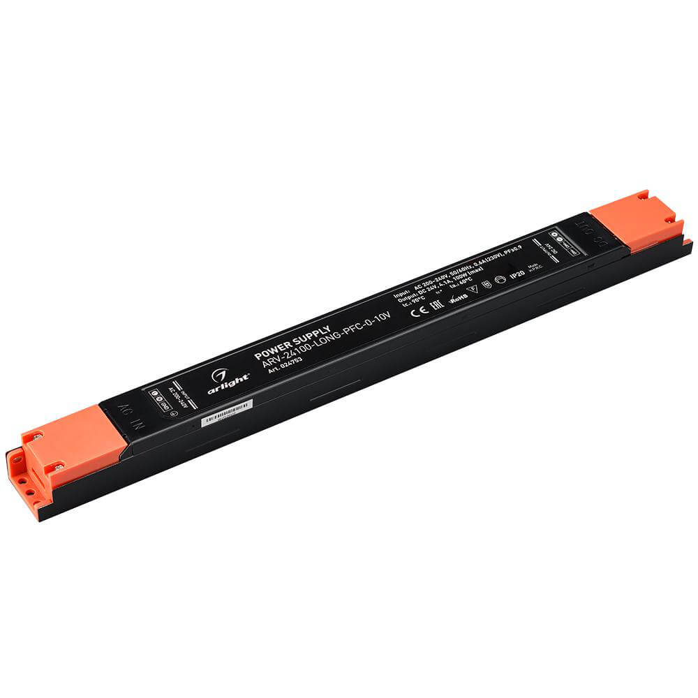 

Блок питания Arlight, Черный, 024753 ARV-Long-PFC-010V (Диммирование)