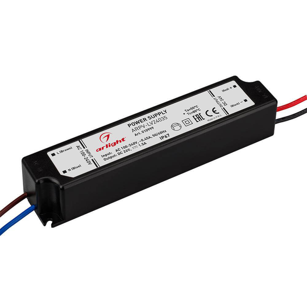 

Блок питания Arlight ARPV-LV35 24V 36W IP67 1,5A 010999, 010999