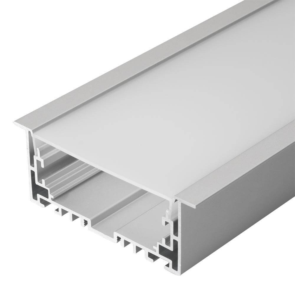 

Профиль с рассеивателем Arlight S2-LINIA94-F-2500 ANOD+OPAL 021178, Серый, 021178