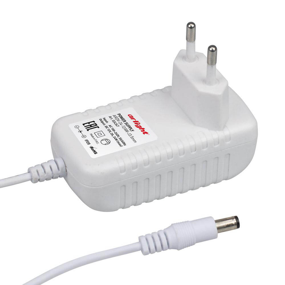 

Блок питания Arlight ARDV-24-12AW-J3.5mm 12V 24W IP20 2A 024347, Белый, 024347 Bar-2411