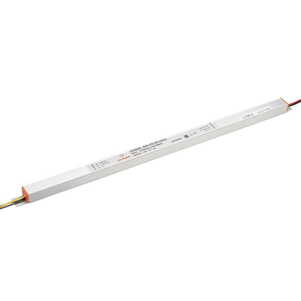 

Блок питания Arlight ARV-072-LONG-A 12V 72W IP20 6A 023264, Серый, 023264
