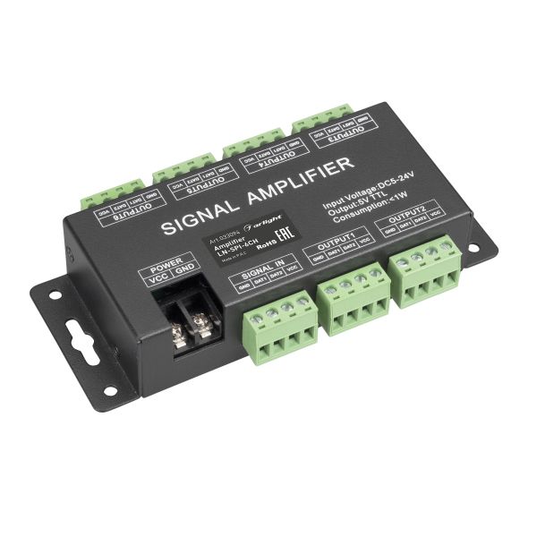 

Усилитель сигнала Arlight LN-SPI-6CH 033094, Черный, 033094 LN-SPI