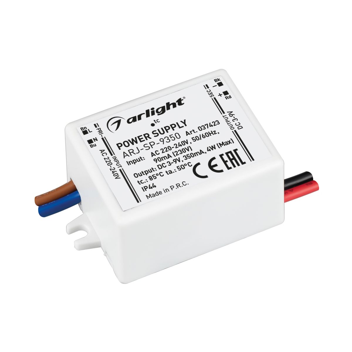 

Драйвер Arlight ARJ-SP-9350 3-9V 4W IP20 0,35A 037423, Белый, 037423 ARJ-SP