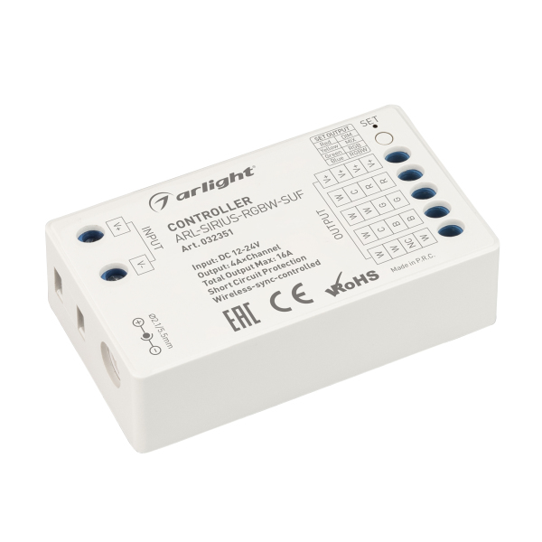 

Контроллер Arlight ARL-Sirius-RGBW-Suf 032351, Белый, 032351 Sirius [2.4G]