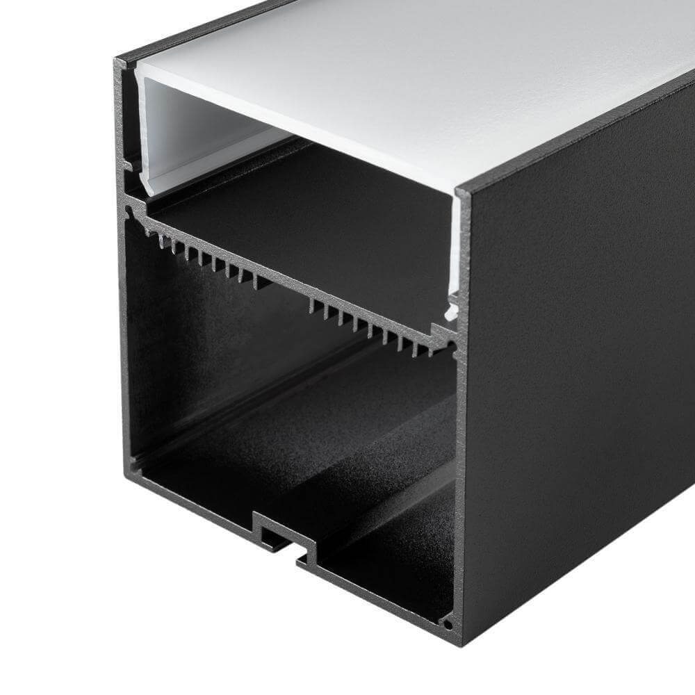 

Профиль с рассеивателем Arlight SL-LINE-7477-2500 BLACK+OPAL 027991, Черный, 027991