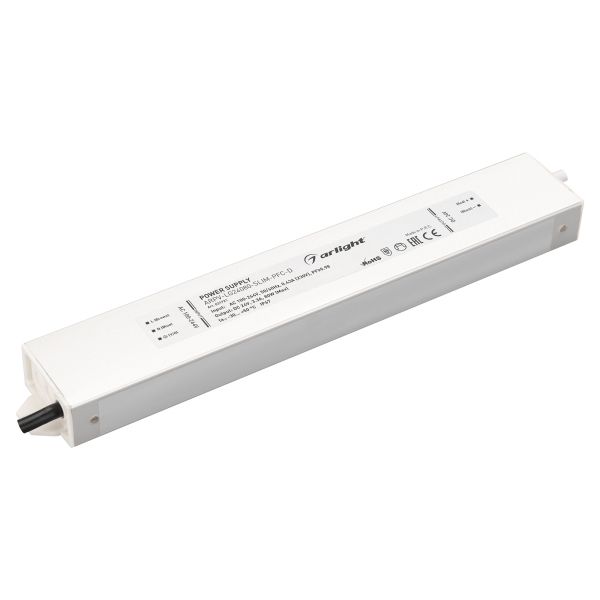 

Блок питания Arlight ARPV-LG24080-Slim-PFC-D 24V 80W IP67 3,3A 031721, Серый, 031721 ARPV-LG-PFC-A