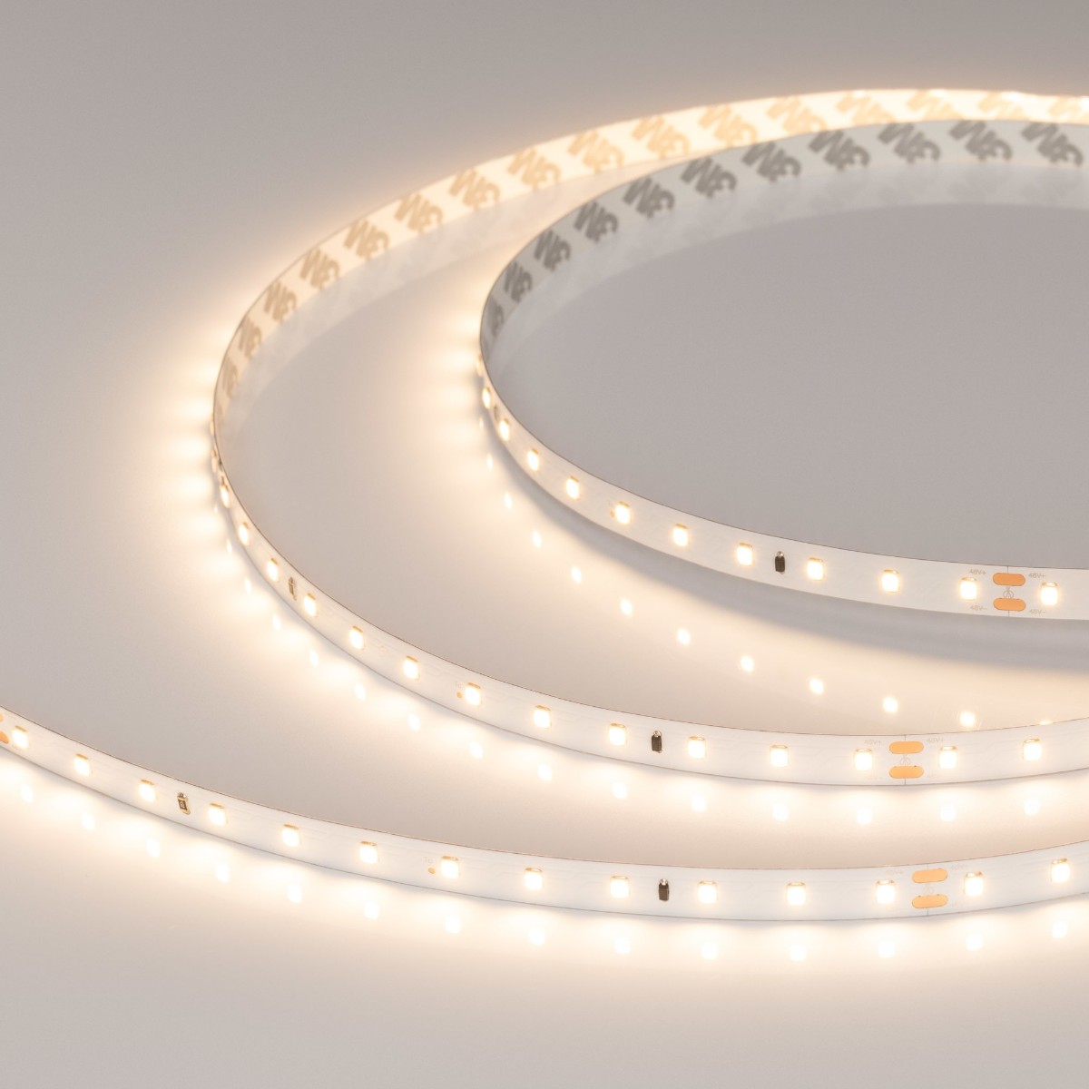

Светодиодная лента Arlight 3,8W/m 72LED/m 2835SMD теплый белый 60M IC-A72-10mm 48V Warm3000 032190, 032190 Стабилизированная